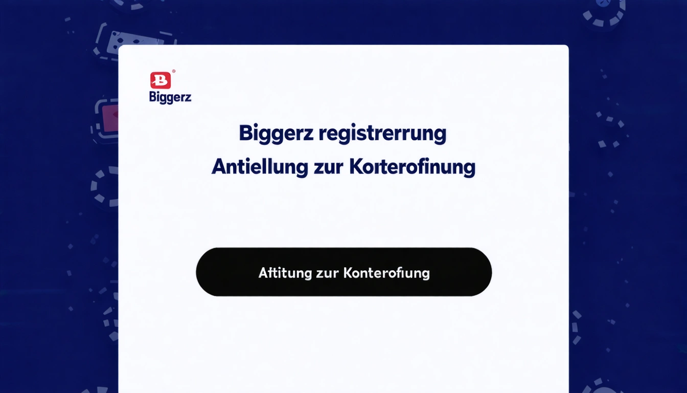 Biggerz registrierung Anleitung zur Kontoeröffnung